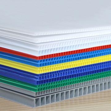 Eco-friendly polypropylene pp plastic hollow sheet board with ISO SGS certificate