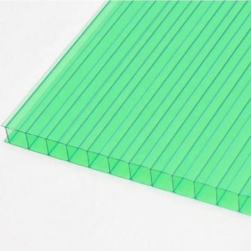 clear and colored polycarbonate hollow sheet for roofing with 4mm to 20mm thickness